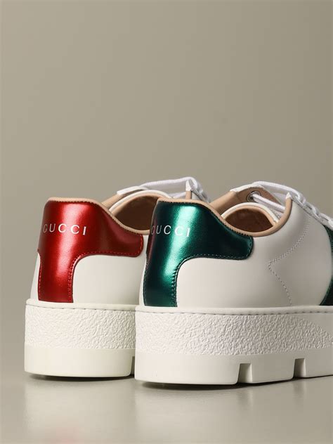 gucci sneakers all white|black gucci sneakers women.